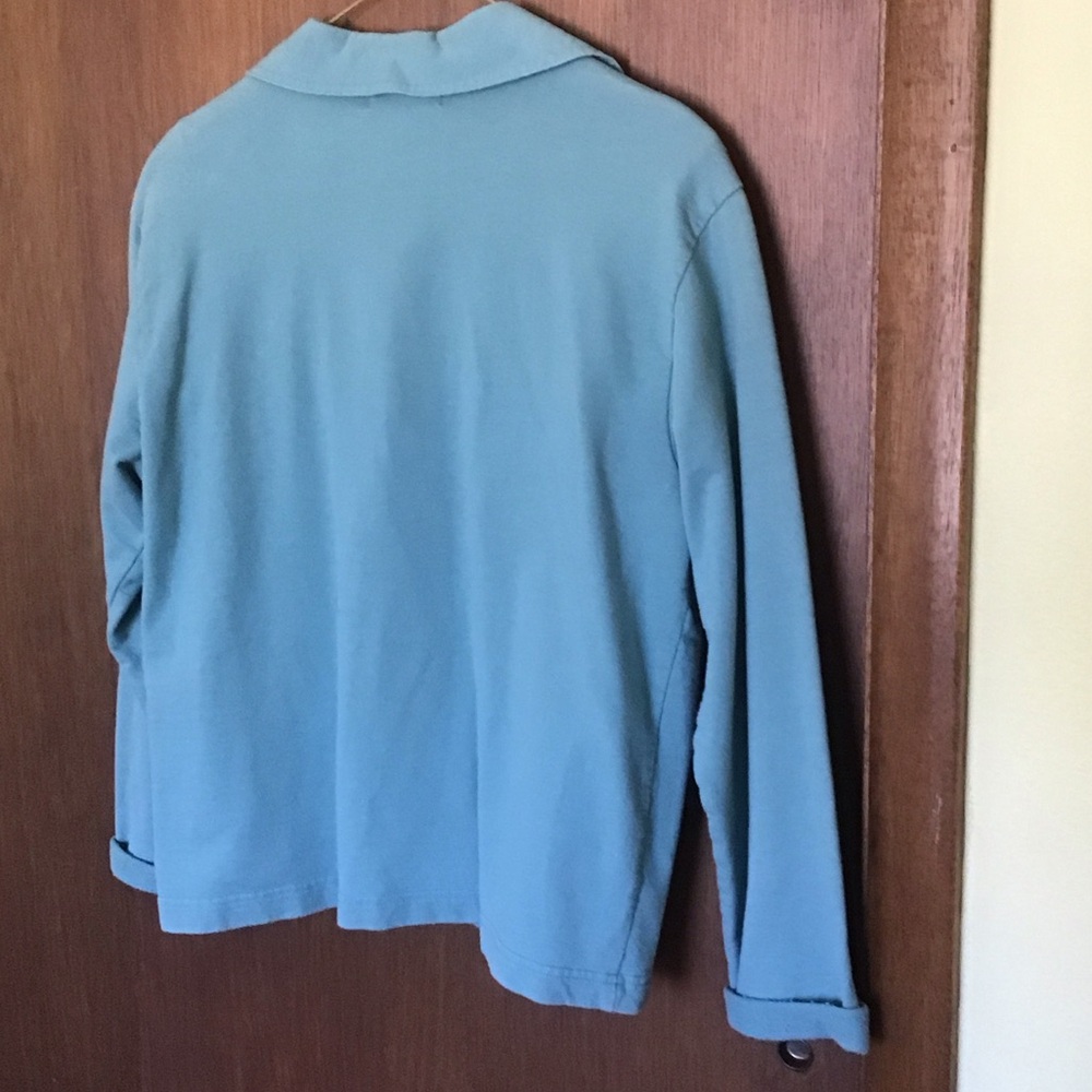 Perceptions Aqua Jacket And Top Ensemble - image 4